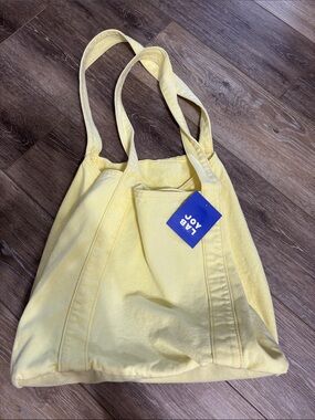 JoyLab Pale Yellow Canvas Tote